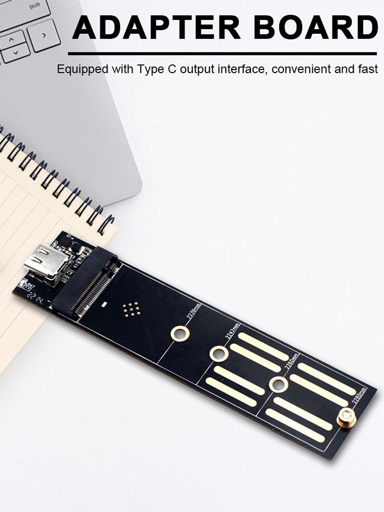 M.2 To USB 3.1 Type C Riser Board 10Gbps 6Gbps Converter Board SATA/NVME SSD Adapter SSD To USB 3.1 Type C for 2230-2280 M2 SSD