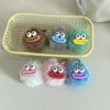 Eye Catching Keychain Colorful Sausage Mouth Pendant Keyring Furry Ball Key Chain Portable Keyrings Accessory for Women