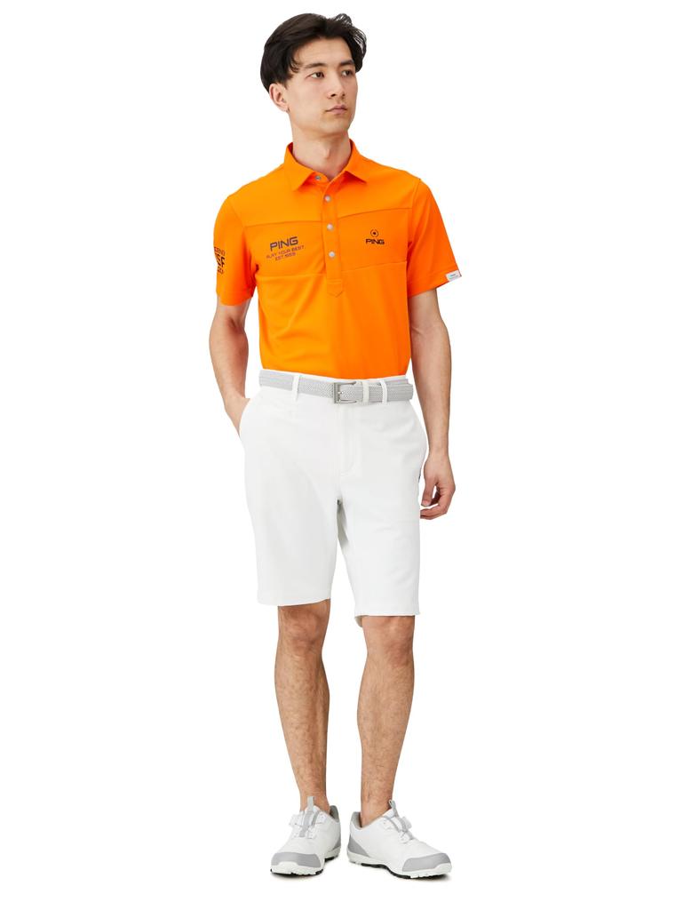 Ping Apparel Men's Cross-Moving Shorts (All-Direction Stretch) for Golf, Size 621-4132103 030, White, Medium
