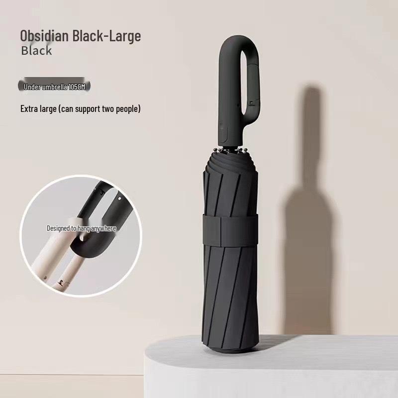 Buckle Automatic Enlarged Sunshade Umbrella - Dual Use for Sun and Rain