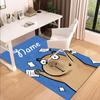 1PC Custom Name Groundhog Day Celebration Theme Floor Mat Ideal for Living Room, Game Rooms, Office, Bedroom,Floor Mat Playful Design