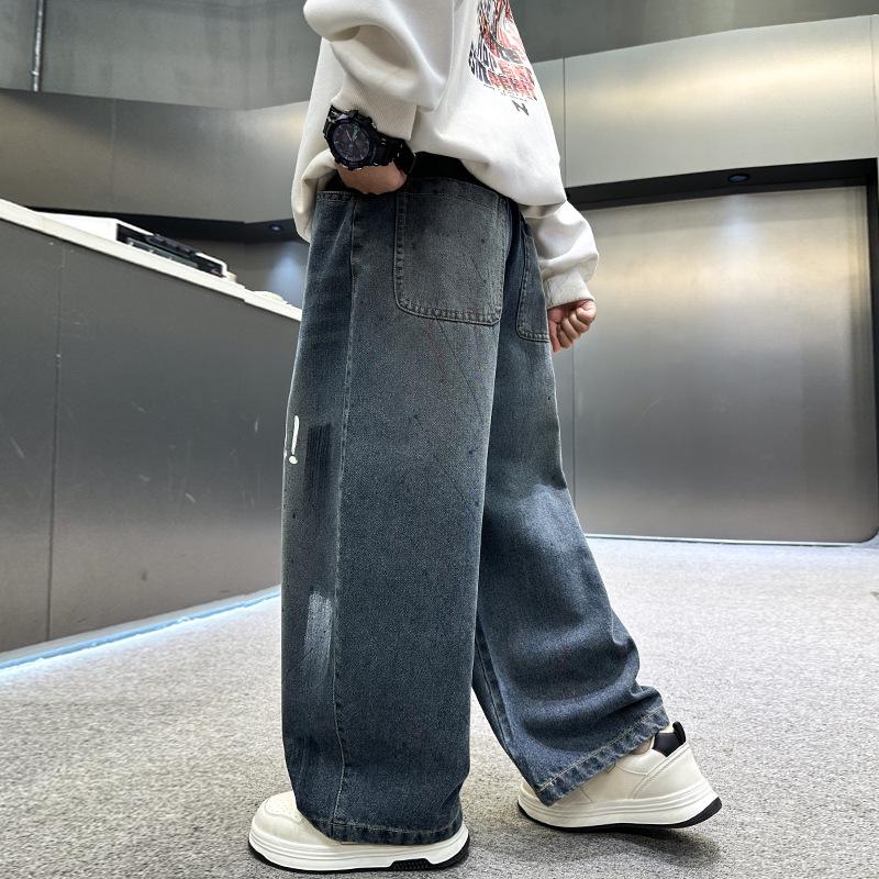 Boys' Autumn Jeans 2025: New Style, Handsome Rogue Fit for Middle & Big Kids