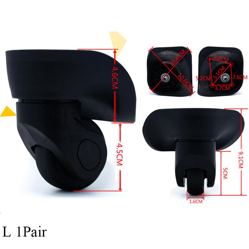 2pcs Suitcase Luggage Universal 360 Degree Swivel Wheels Silent Trolley Suitcase Wheels Replacement Repair Hand Spinner Caster