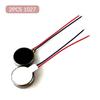 2 Pcs 1027 Mini Flat Motors Dc 3V 12000Rpm Flat Coin Button-Type Micro Dc