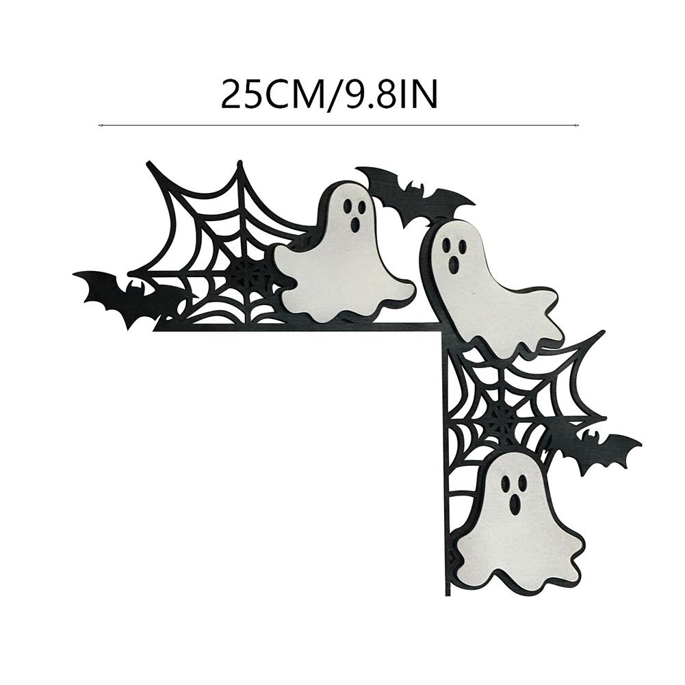 Halloween Türwinkel-Schild Ornament Kreatives Türwinkel-Schild Festival-Thema Holz Neuheit für Wohnzimmer Schlafzimmer