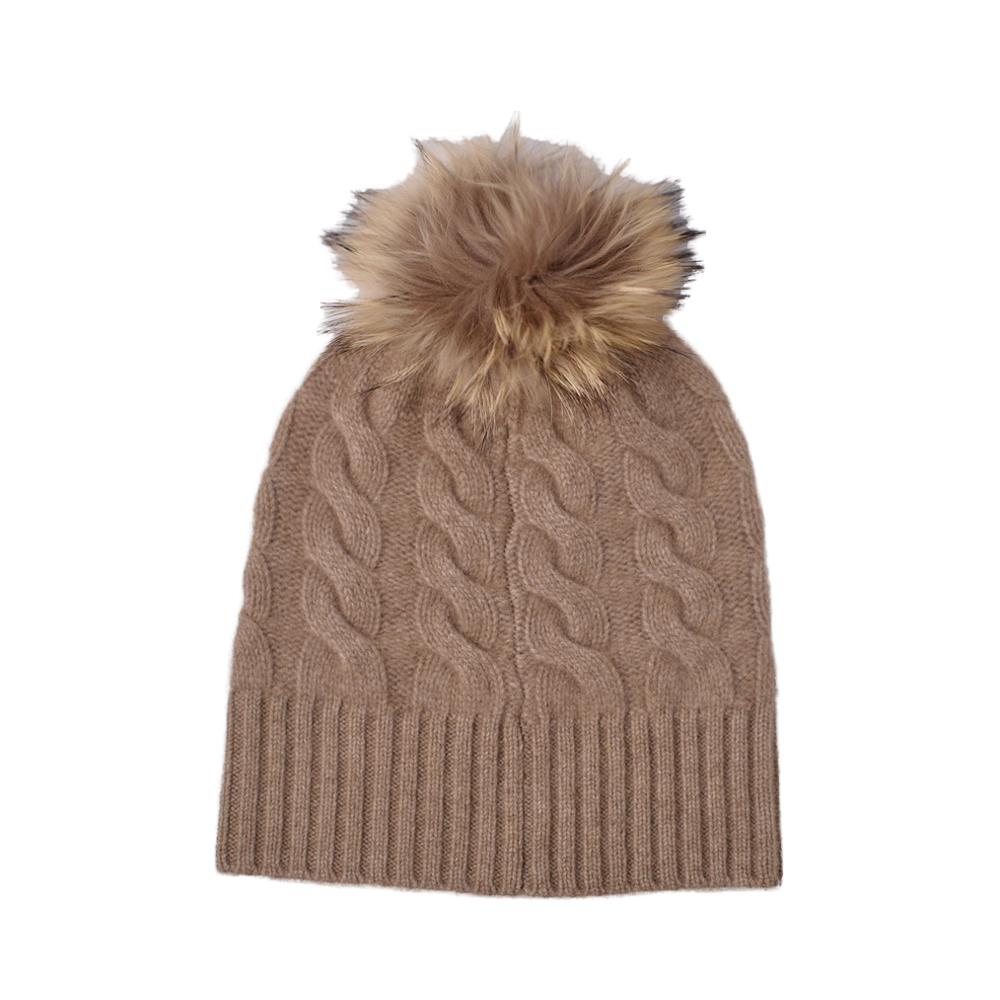 Premium Quality Winter 100% Cashmere Knitted Hat Winter and Autumn Warm чёрный