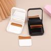 Portable Traceless Soft Flat Foundation Brush Set Ultra-Thin With Built-In Mirror One-Character Design Flawless Base Makeup