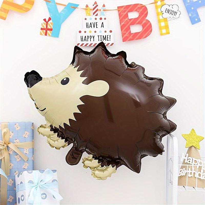 Jungle Wildlife Aluminum Foil Balloon, Cute Fox Hedgehog Bear Balloon Birthday Party Decoration, Forest Party, Children's Gift