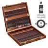 Derwent Colored Pencils Color Soft 48 Color Set Wood Box Set 2301660