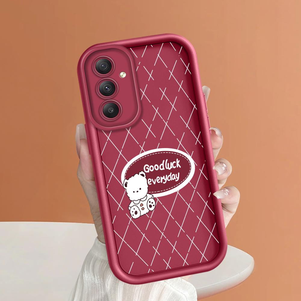 

Мягкий силиконовый квадратный чехол с рисунком лестницы для телефона, полное покрытие, противоударный защитный резиновый чехол для камеры для Samsung Samsung S24 Ultra 5G темно-красного