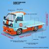 1/24 SUZOKI Gulf Truck Legierung Auto Diecasts & Spielzeugfahrzeuge Automodell Ton und Licht Rückzugauto Spielzeug für Kinder Geschenke