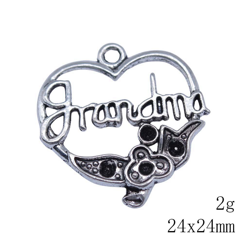 Gifts For Women Charms Bulk Family Member Heart Tags Charms Pendant Souvenir Male Pendant