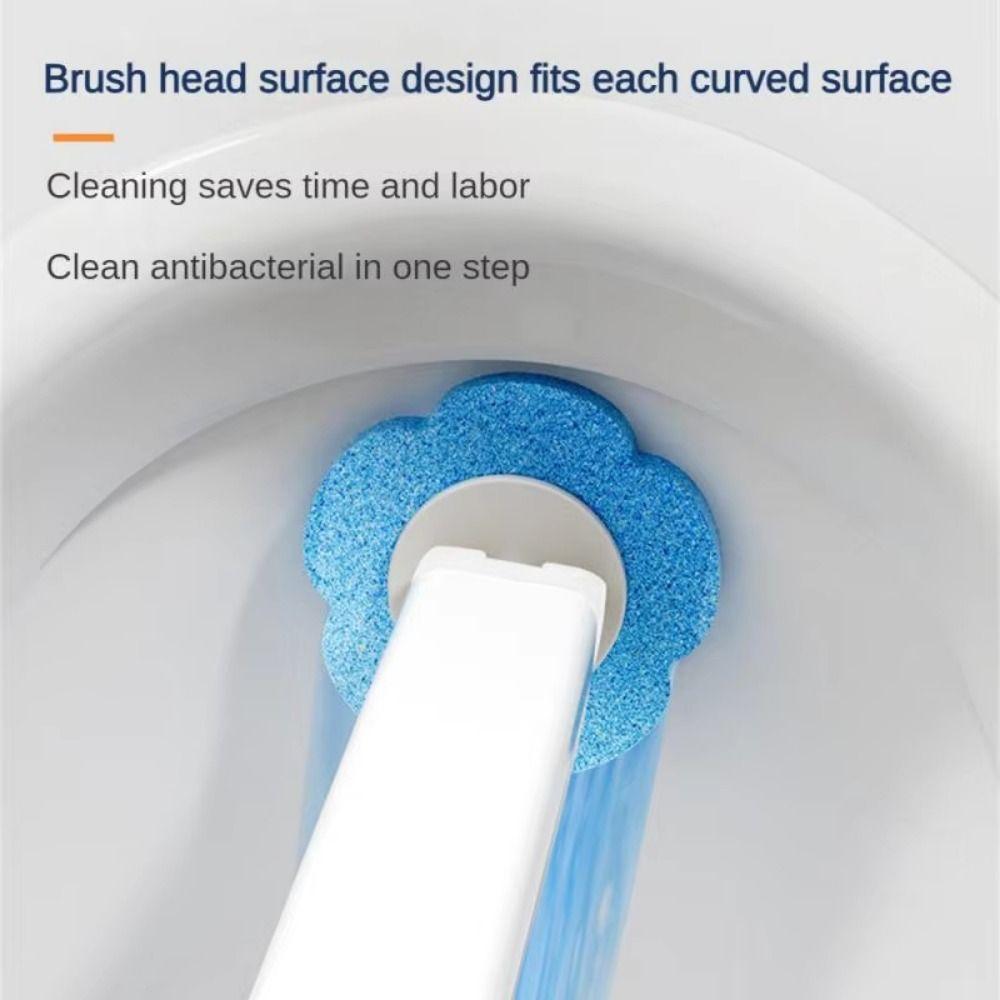 Disposable Sponges Toilet Bowl Brush Holder Disposable Toilet Brush  Household Cleaning