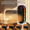 Wall Mounted Space Heater with 4 Colors Night Light Small Quick Heat Room Warmer with Remote for Desk Table Bedroom Living Room