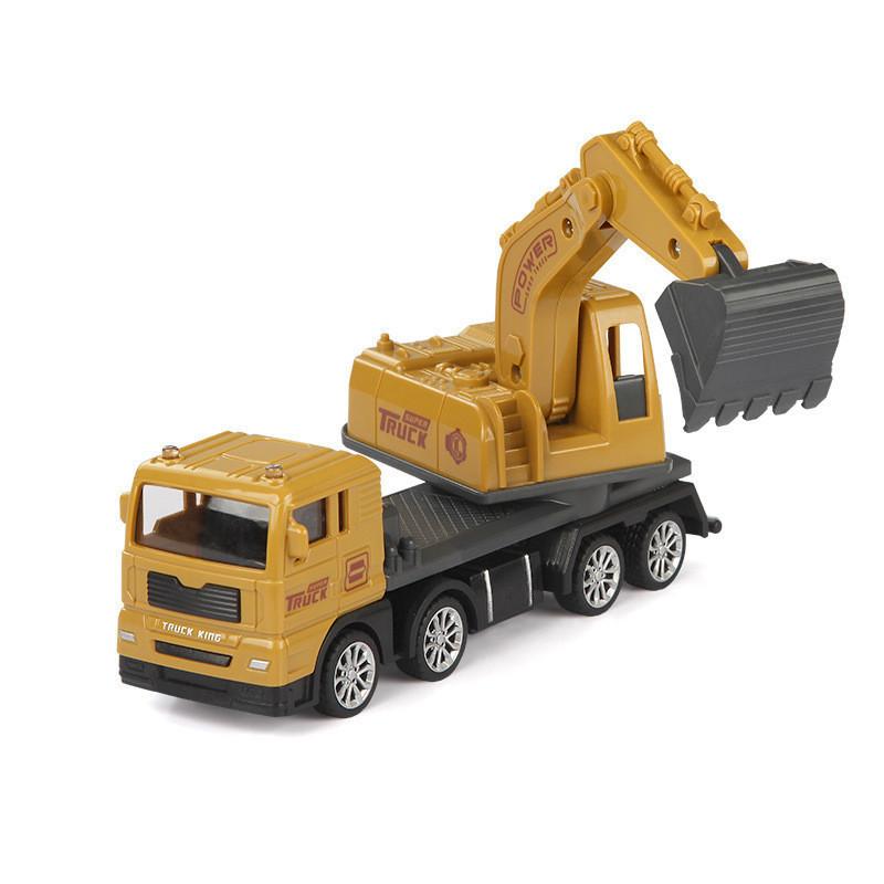 

Large Engineering Vehicle Toy Set Combination Series Children Excavator Bulldozer Mixer Crane Boy Car Style A