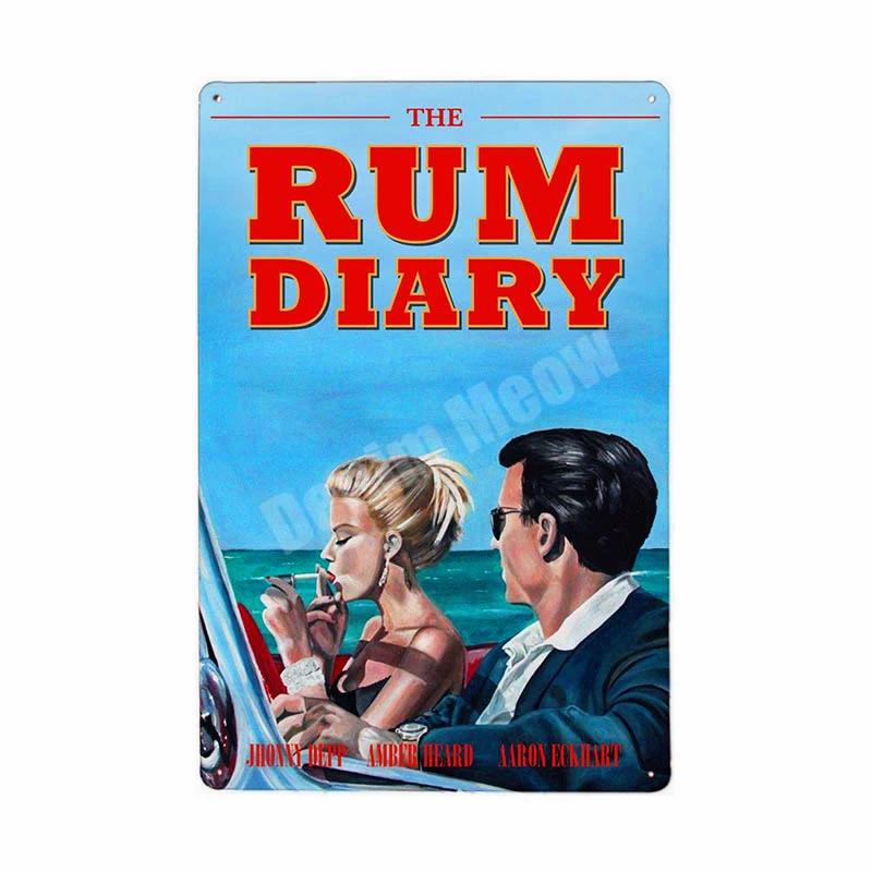 Rum Vintage Metal Tin Signs, Beer Wall Stickers, Bar, Grill, Pub, Cafe, Home Decor, Whisky Art Painting, Decorative Plates