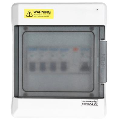 Mini Leakage Circuit Breaker 4 Way Leakages Protection Fuse Board 63A 30mA RCD+4MCB (6A+2 X