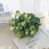 100PCS Fake Plants Silk Eucalyptus Leaf Diy Christmas Decorations Vase for Home Garden  Wedding Scrapbooking Artificial Flowers