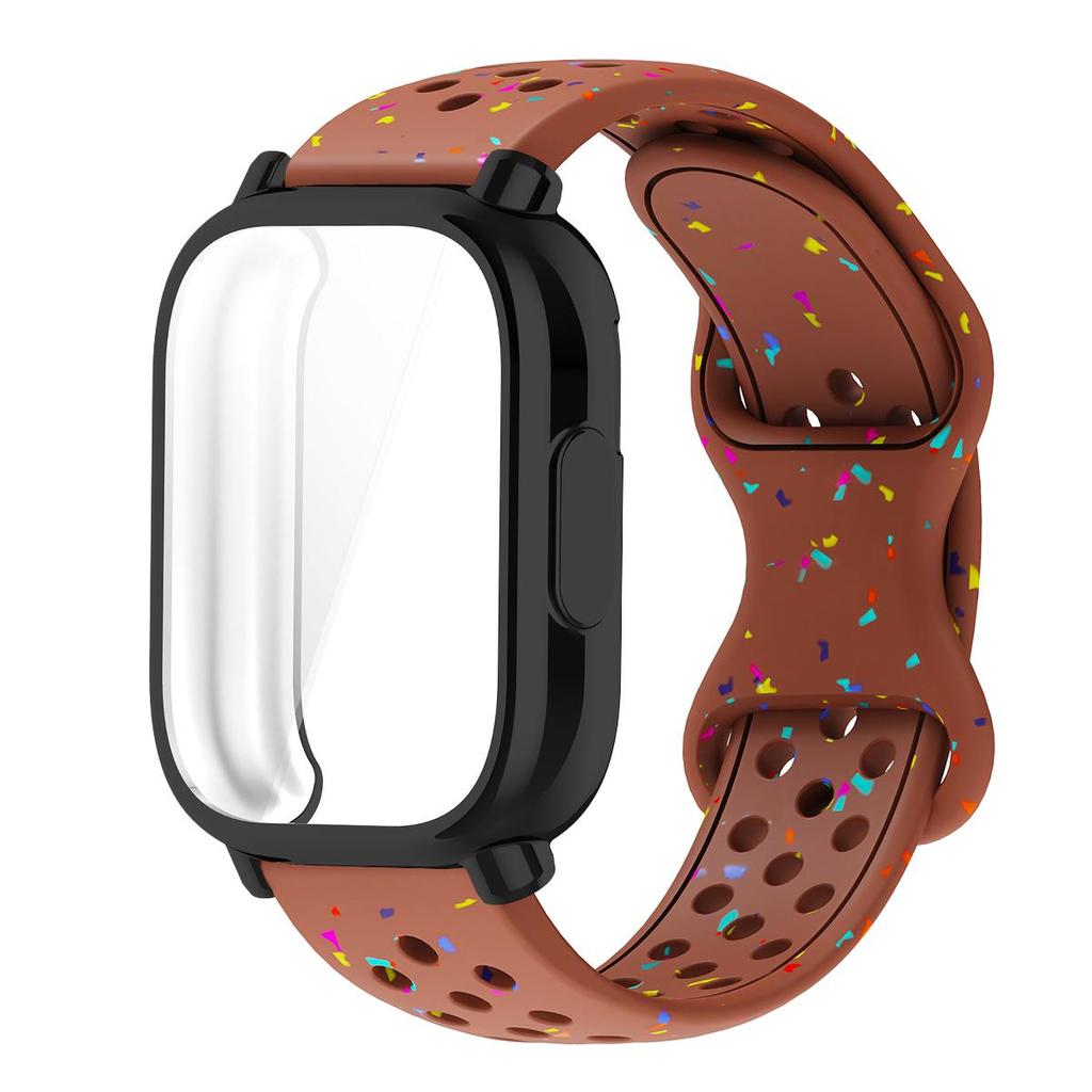Řemínek+Pouzdro Pro Xiaomi Redmi Watch 5 active 5 Lite Ochranný Kryt Celý Displej TPU Měkký Kryt a Silikonový Prodyšný Sportovní Pásek