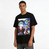 Japanese Dark Style Monster Boy Print T-shirt Cool Anime Loose Casual Unisex Top Pure cotton T-shirt