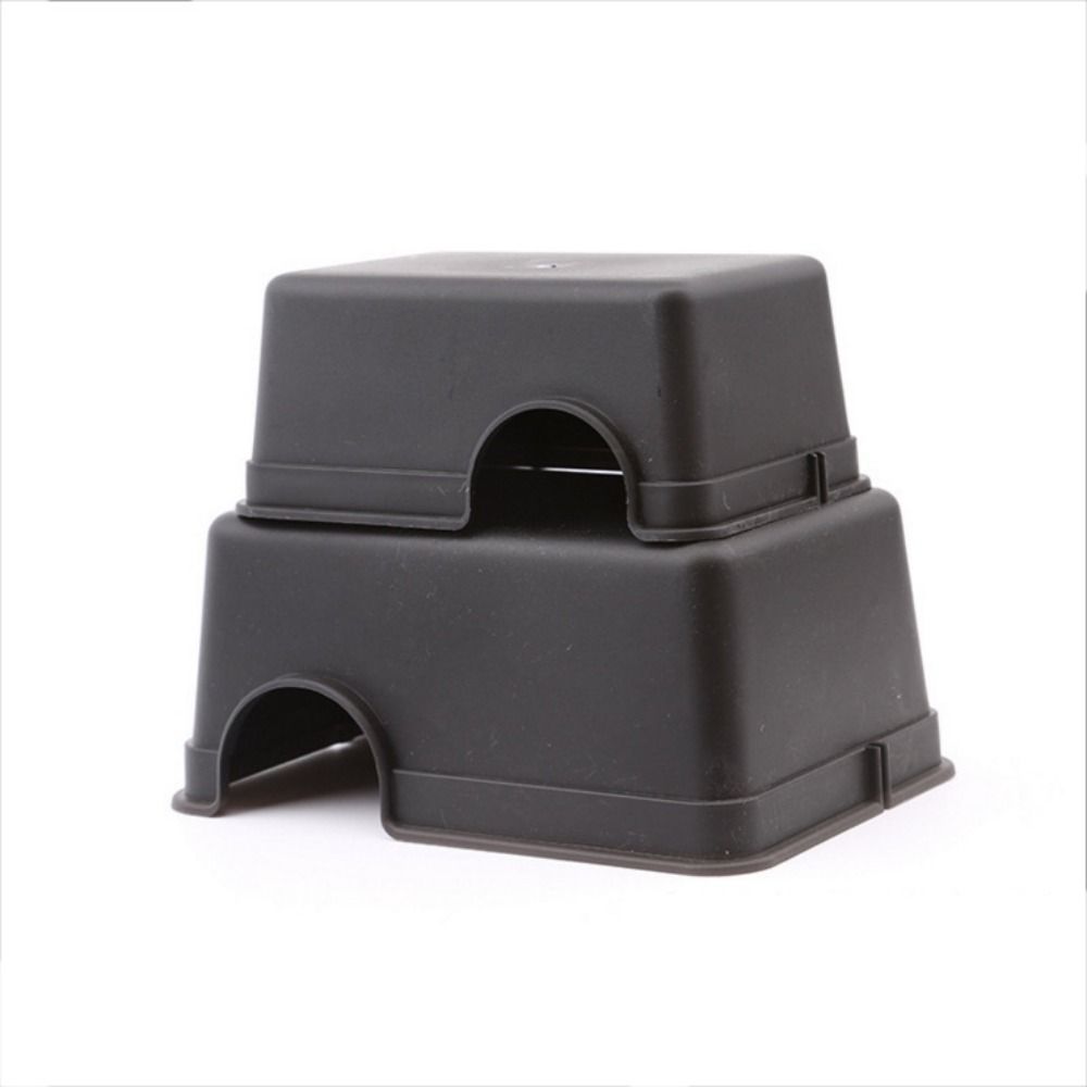Black Snake Shelter House Rectangle Reptile Caves Small Animal Hideaway Reptile Hide Box  Spiders