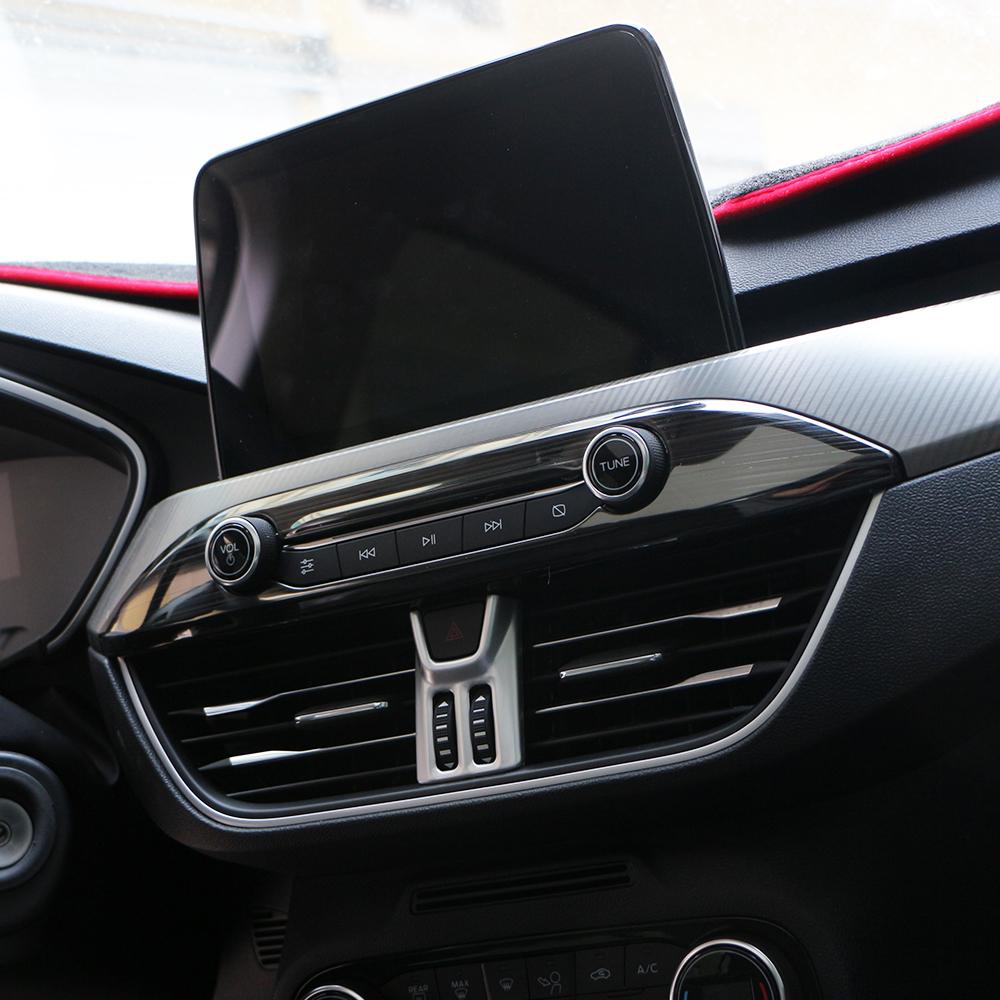 Central Control Air Condition Vent Outlet Cover Trim for Ford Focus MK4 2019-2021 Stainless Steel Decoration Accessories