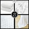 White bedspread, square embossed blanket, 200x220 cm, birthday