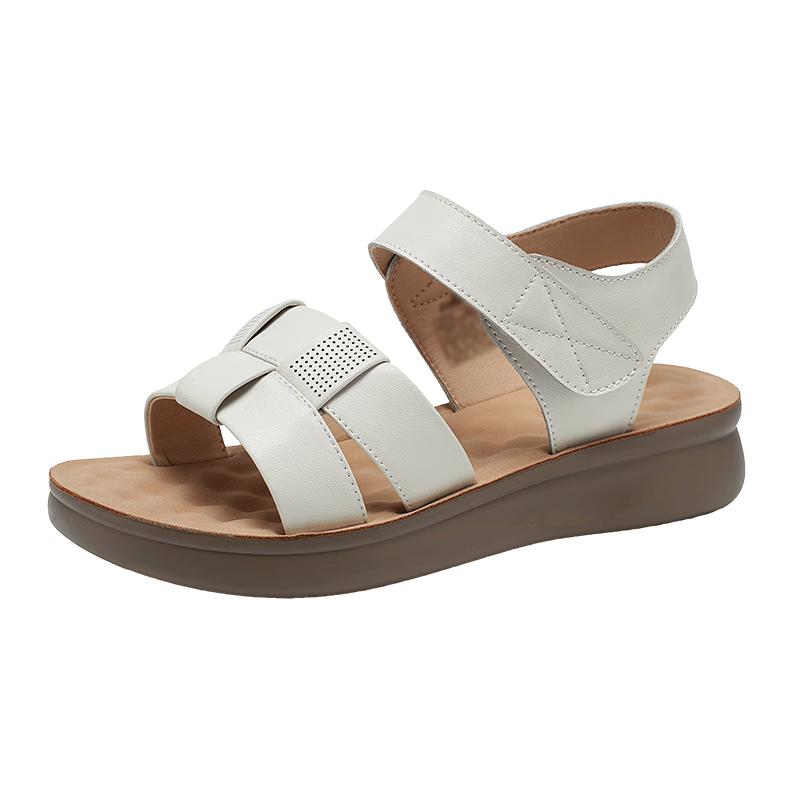 Zulijian Women s Flat Summer Breathable Leather Sandals 41