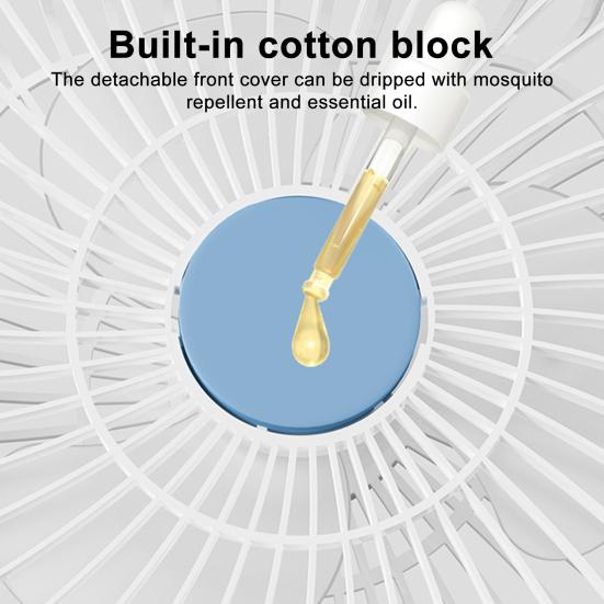 Asztali ventilátor állítható szöggel 3 szélsebesség Erős légáramlás Alacsony zajszint Újratölthető Asztali Akasztható Elektromos Ventilátor Léghűtő