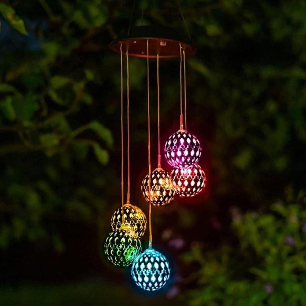 Weatherproof Solar Wind Chime Light LED Garden Lawn Lights Funny Garden Decoration  Outdoor