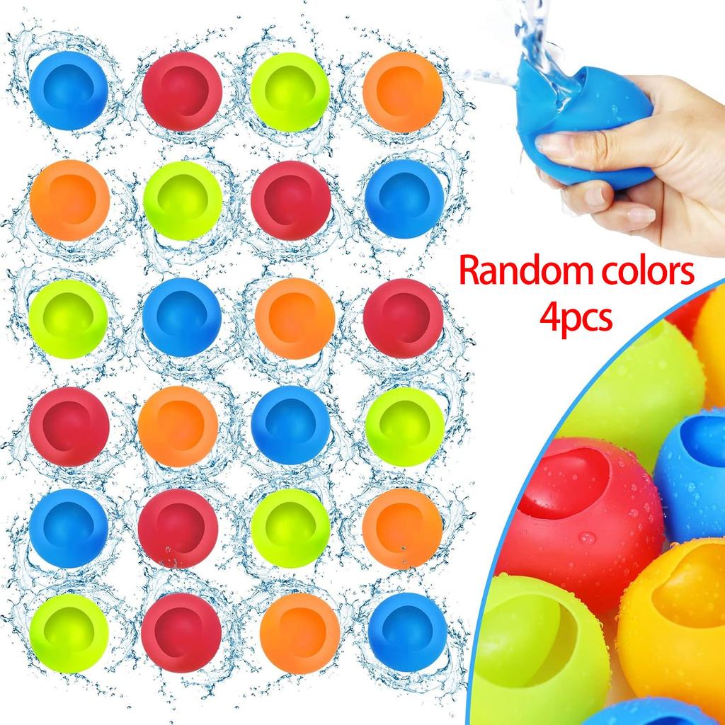 Refillable Water Balls for Pool, Outdoor Water Bombs Toys, Water Games Quick Fill Water Balloon for Backyard for Swimming Pool