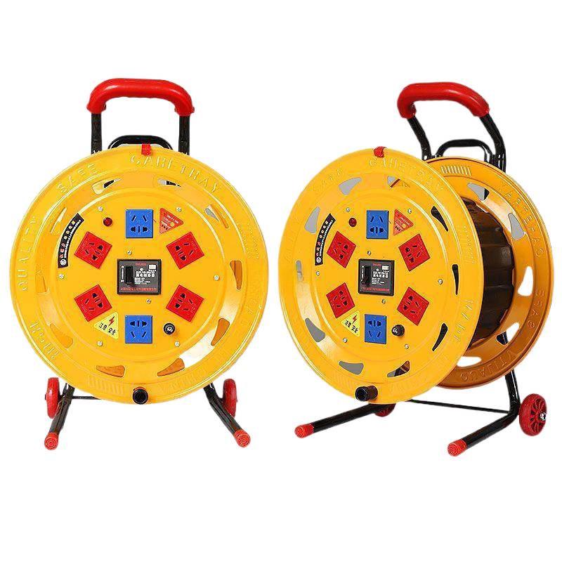 Mobile Cable Reel Spool: Empty Winder for Cables, Take-up and Extension Cord Management