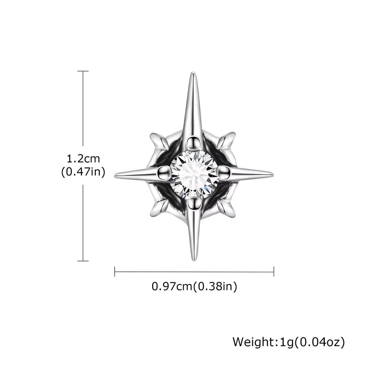 

Vnox Men s Personality Stud Earrings, Hip Hop Star Stud Earrings Silver Color Zircon Stud Earrings, Minimalist Ear Jewelry Gifts