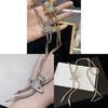 Saturn Pendant Necklace For Women With Rhinestone Accents And Adjustable Snake Chain