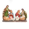 Holy Family Resins Statue Christmas Nativity Scene Religious Art Figurine Tabletop Decoration Spiritual Holiday Gift