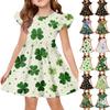 Sommer-Prinzessinenkleid für Mädchen - A-Linien-T-Shirt-Kleid St. Patrick's Day