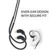Headphone Cable 0.78 3.5MM Interchangeable Upgraded Cable Ergonomic Angled Connector With Microphone Transmission