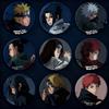 Naruto Anime Badge Pin Set Shiny Film Button Collectible Merchandise Gift for Fans Cosplay Brooch Accessory Kakashi Itachi Neji