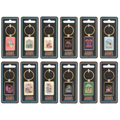 Steven Rhodes Enamel Keyring (Pack of 12)
