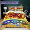Bubble Bobble Pattern Bedding,Quilt Set Quilt Cover Pillowcase Home Birthday Gift (1*duvet cover+2*pillowcase,without core)XSJT0917438