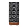 Aroma Diffuser Scent Ultrasonic Air Humidifier Iron Art Hollow Lotus Flower Pattern 2025 New Home Decorations with LED Lights
