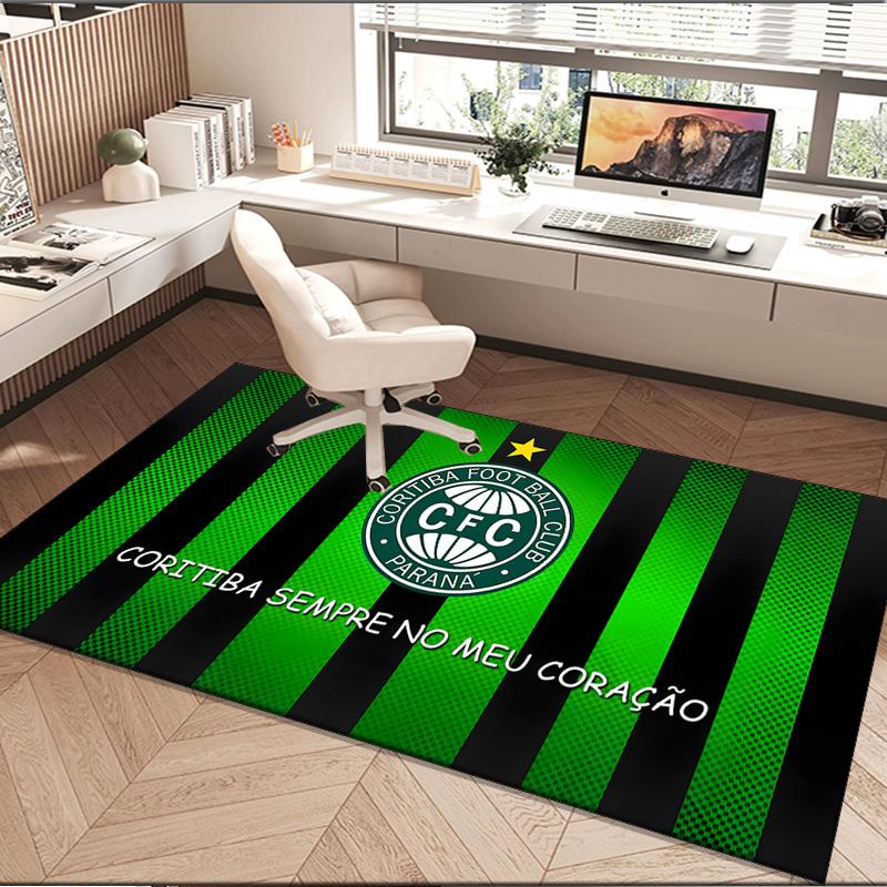 1PC rug Coritiba Football Club Return Carpet, Chair Rug,Area Rug for Office Bedroom living rooms bedroom, Doormat decor Christmas fan gifts