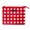 Hannah Hula Deodorizing Gingham Antibacterial Pouch, Red,