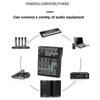 Mezclador de Audio Bluetooth Profesional de 4 Canales Consola de Mezcla DJ Con Efecto de Reverberación Para Karaoke Casero Usb Escenario en Vivo Ktv