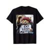 Men's Pattern T-shirt - Black Cat Protest Printed Summer Casual Harajuku Style Unisex T-shirt