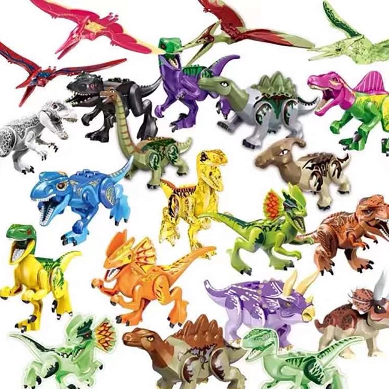 Dinosaurs World Dinosaurs Model Diy Bricks Toys Building Blocks Assemble Educational Toys For Kids Xmas Gifts