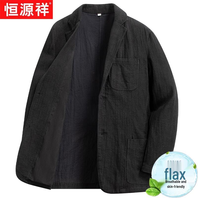 Men s 100% Linen Breathable Casual Blazer XL