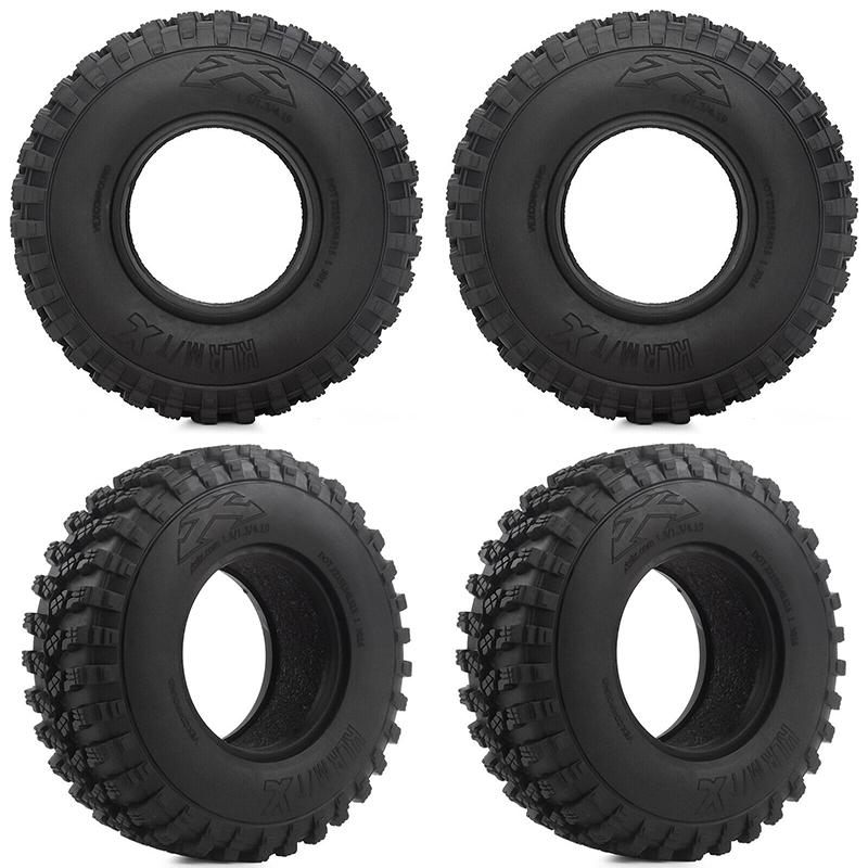 106mm 19" Gummihjul For 110 Rc Bil Axial Scx10 Rc4wd D90 Tf2 Mst Tamiya Leke