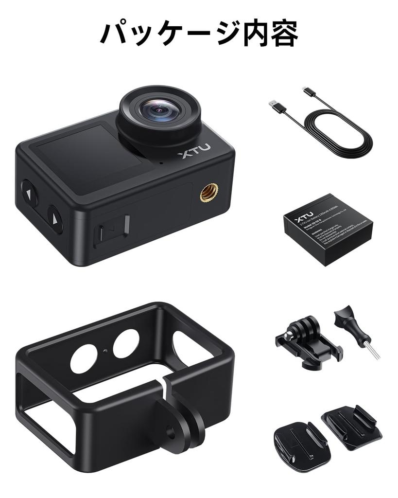 XTU S6 Action 4K Ambarella H22 CPU SONY IMX386 SuperSmooth Image Stabilization Sports Camera with External Portrait Voice HDMI 8x Wide Wearable and