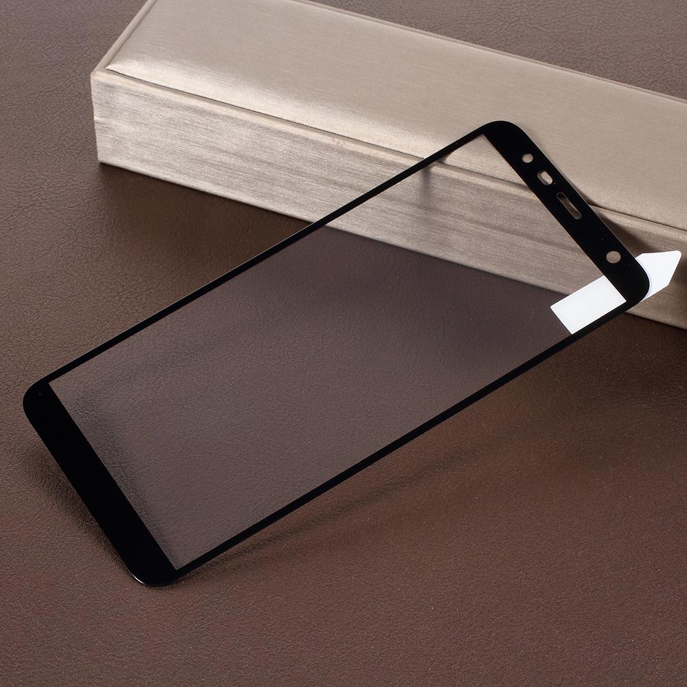

RURIHAI Solid Defense Tempered Glass Screen Shield [Full Covering] [Anti-explosion] for Samsung Galaxy J4+ Black